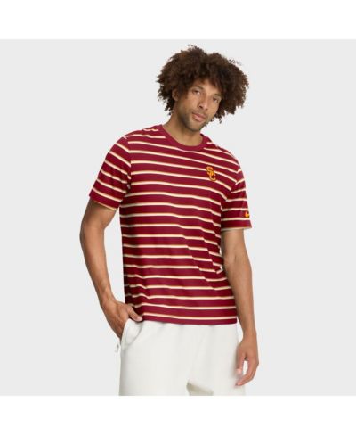 Nike Men's Cardinal USC Trojans Athletic Prep Legacy Summit Stripe T-Shirt