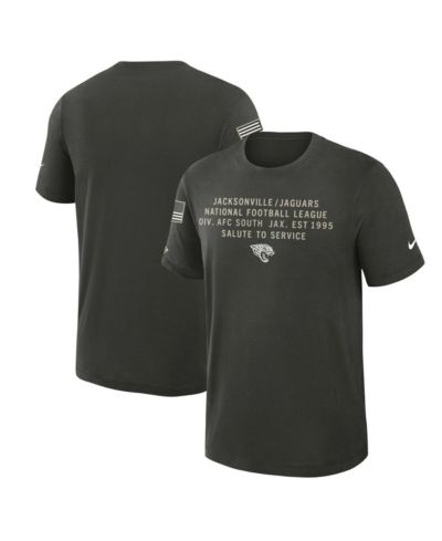 Nike Men's Forest Green Jacksonville Jaguars 2025 Salute to Service Sideline Slub Dri-FIT T-Shirt