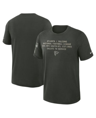 Мужская футболка Nike Atlanta Falcons 2025 Salute to Service Sideline Slub Dri-FIT темно-зеленого цвета