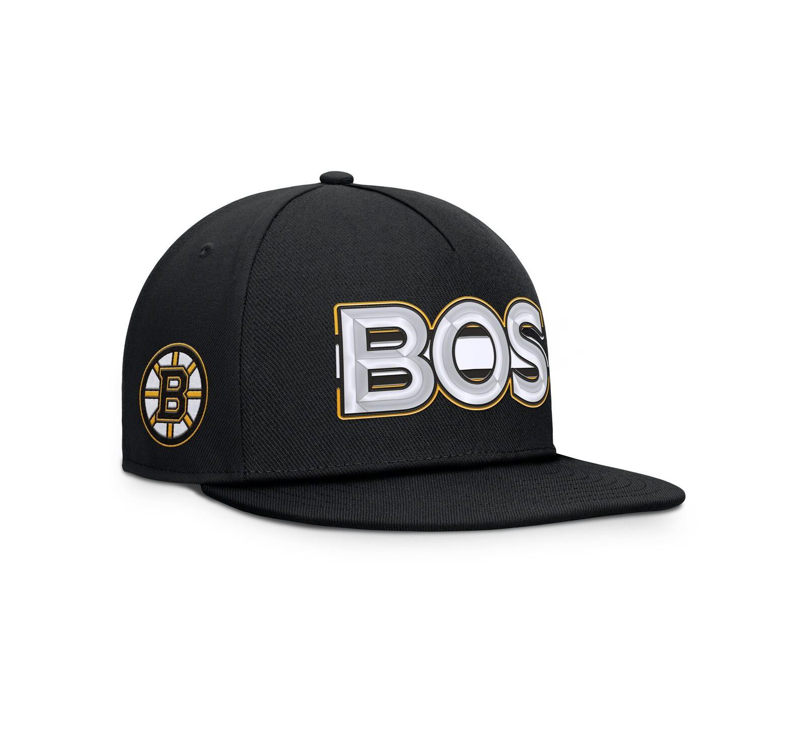 Мужская кепка-снэпбэк Fanatics Boston Bruins Authentic Pro Rink Team Code