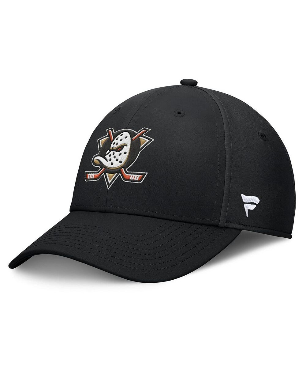 Мужская кепка Fanatics Black Anaheim Ducks Core Primary Logo Flex Hat