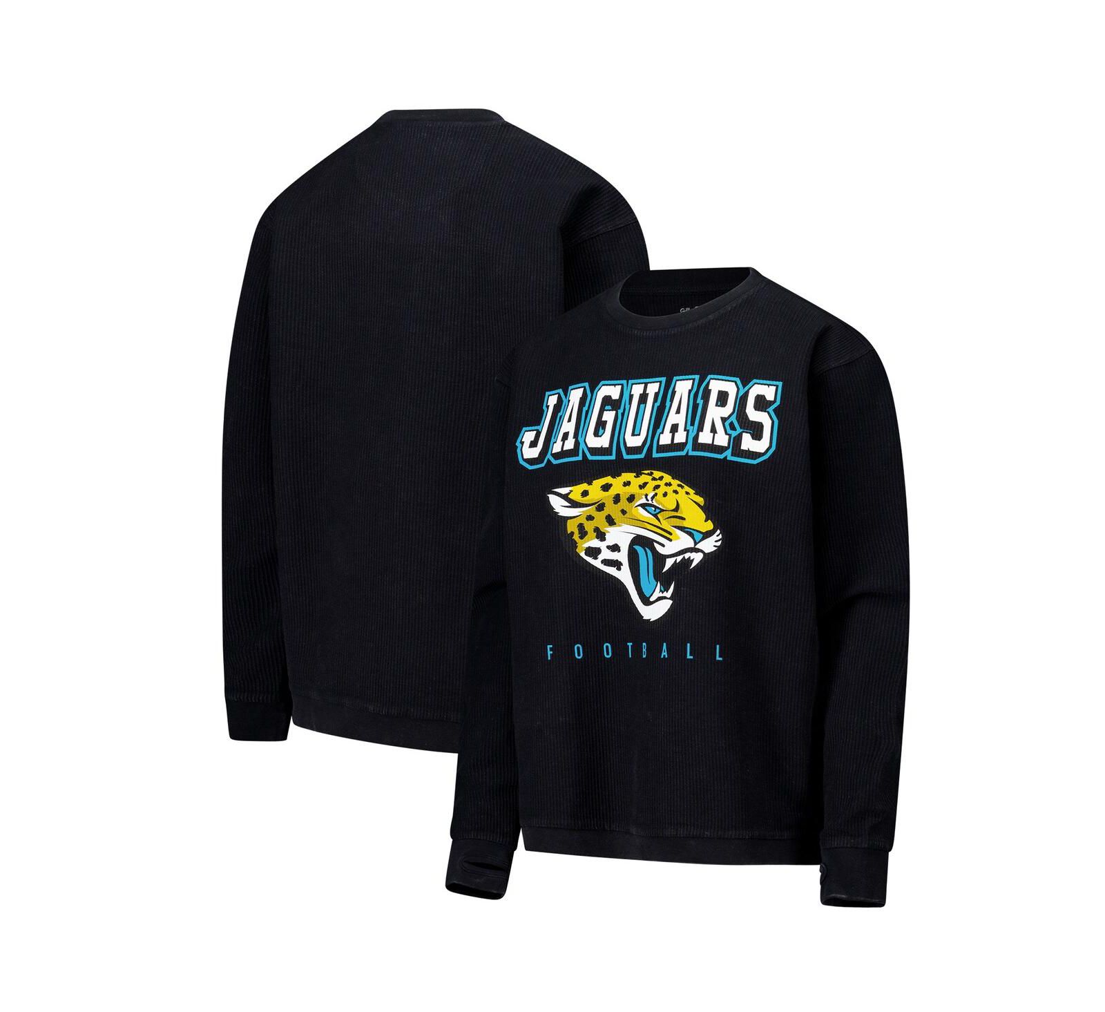 G-III 4Her by Carl Banks Women's Black Jacksonville Jaguars Comfy Cord Pullover Sweatshirt