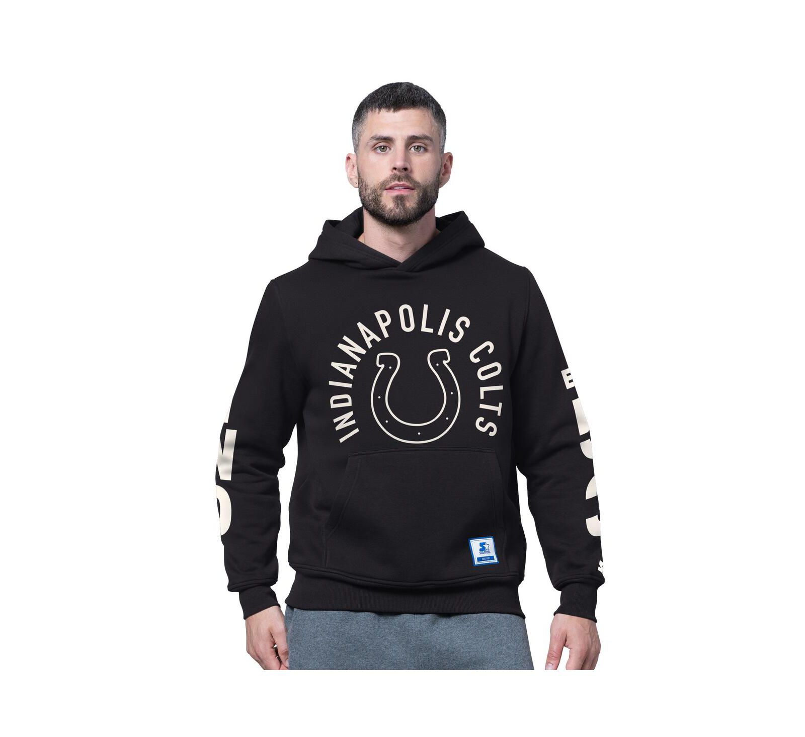 Мужское худи Starter Black Indianapolis Colts Handoff Fleece