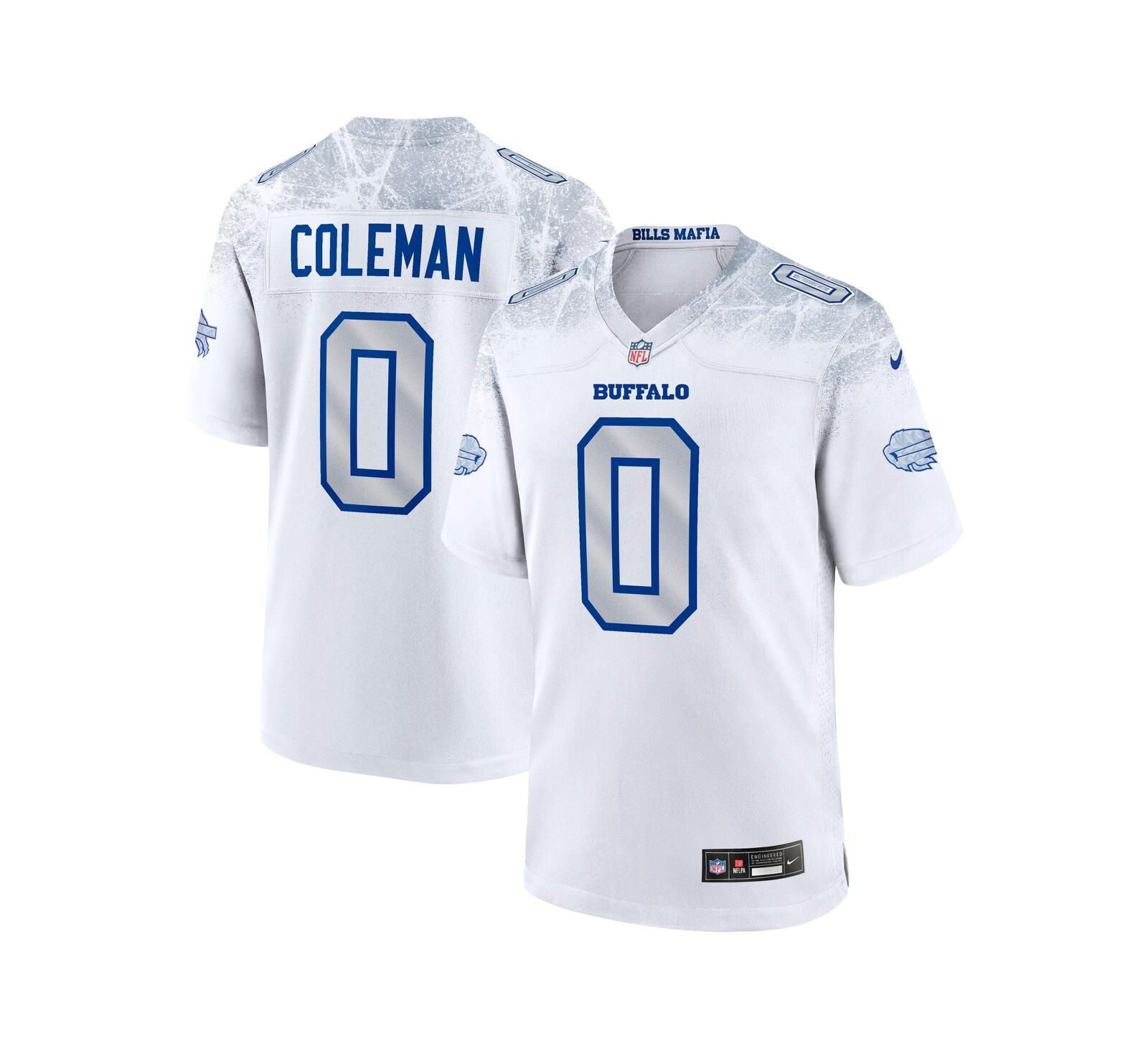 Мужская джерси Nike Keon Coleman White Buffalo Bills 2025 Rivalries Collection