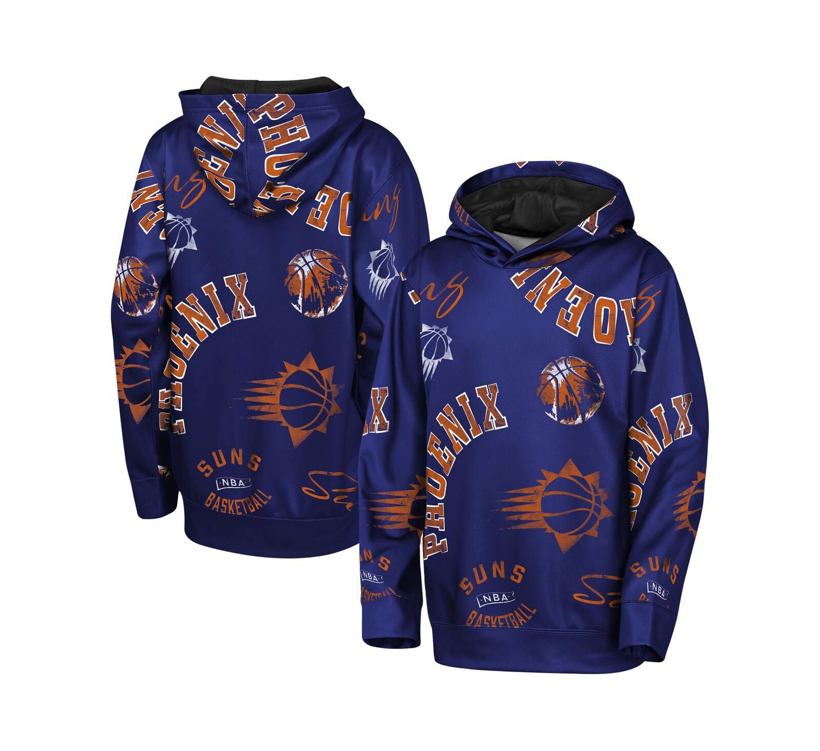 Худи Outerstuff Big Boys and Girls Purple Phoenix Suns Moving Violation