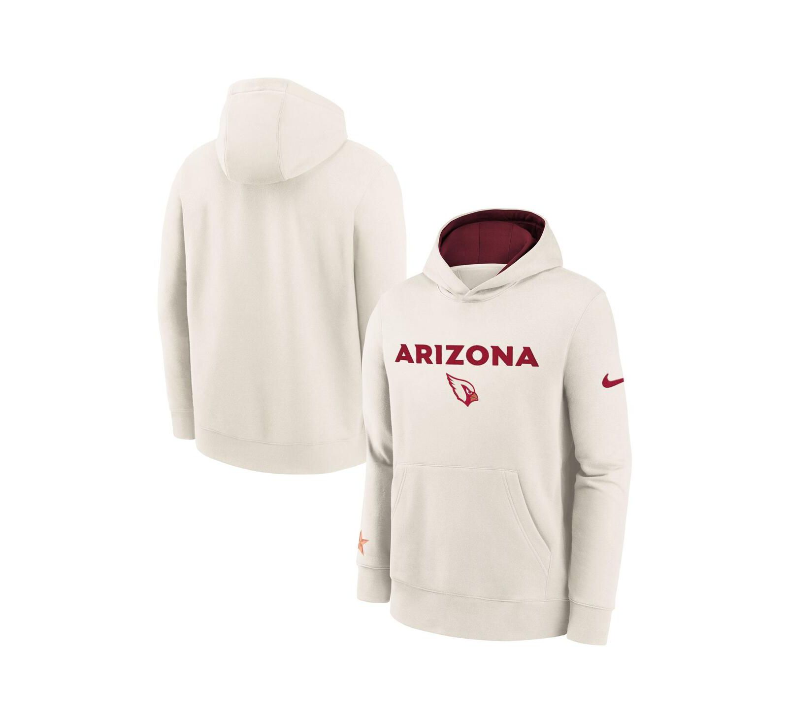 Nike Big Boys and Girls Natural Arizona Cardinals 2025 Rivalries Collection Club Hoodie