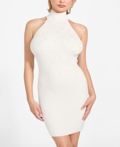 GUESS Women's Minara Mock Neck Sweater Dress