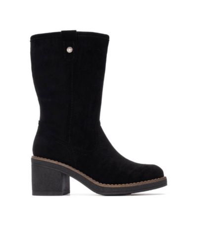 XTI Women's Suede Block Heel Boots Refresh Collection