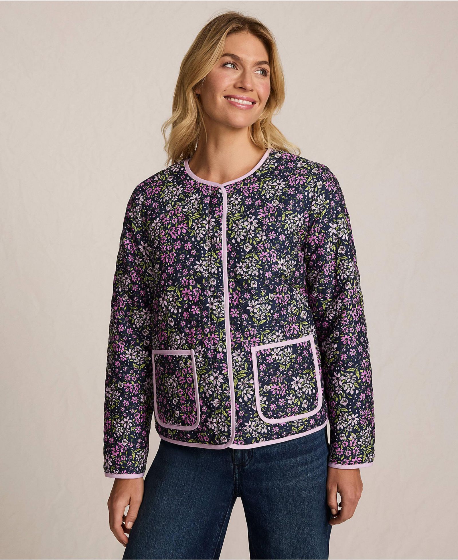 Lands' End Women's Quilted Reversible Jacket