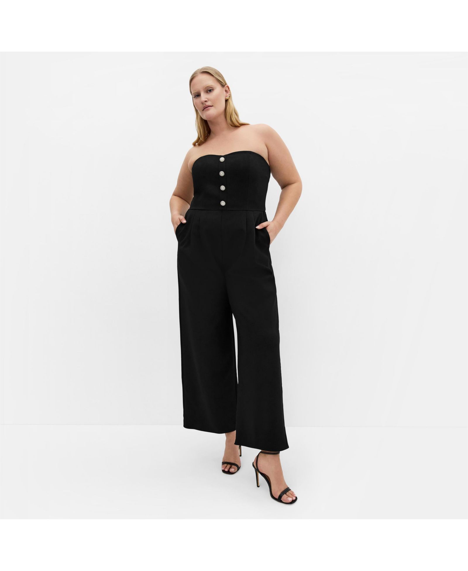 CITY CHIC Plus Size Alexi Strapless Jumpsuit