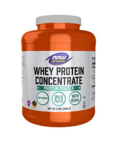 NOW Foods Whey Protein Concentrate, Unflavored 5 lbs