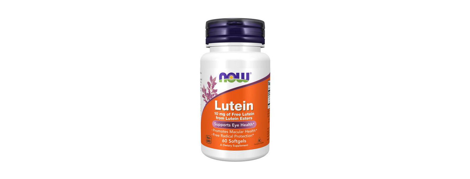 NOW Foods Lutein, 10 mg, 60 Sgels