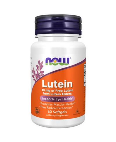 NOW Foods Lutein, 10 mg, 60 Sgels