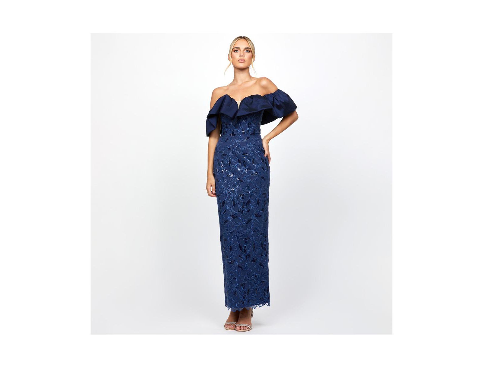 BARIANO Женское платье Anaya Off Shoulder Midaxi