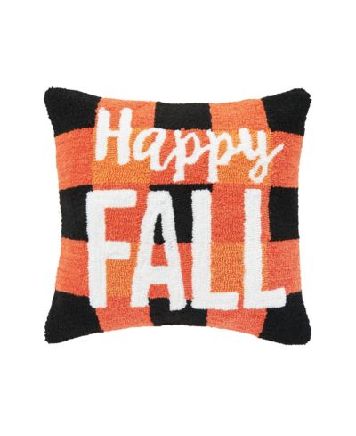 Декоративная подушка Happy Fall Hooked Throw 18" x 18"