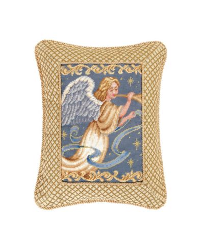 Christmas Angel Wings декоративная подушка 14" x 18" с золотыми акцентами, хлопок