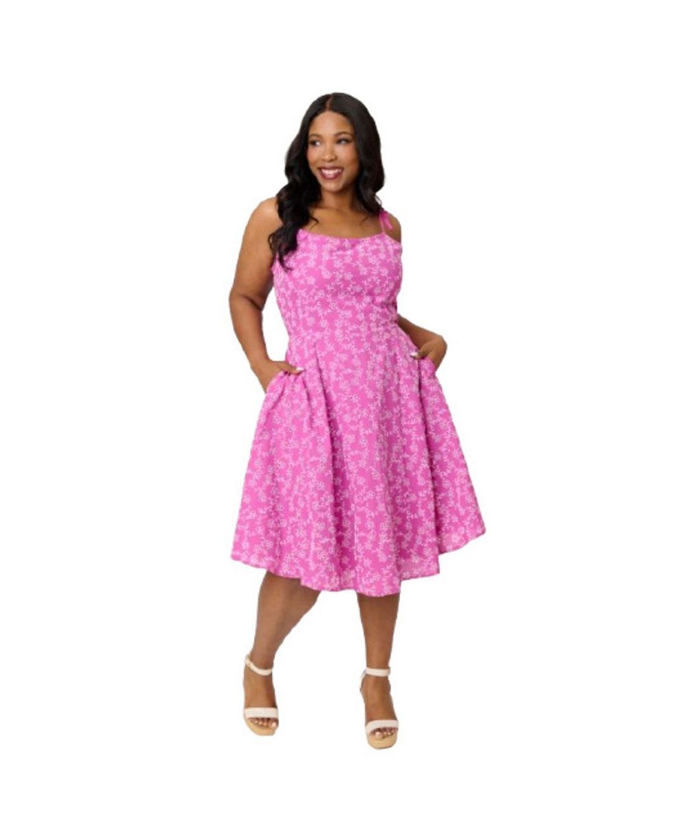 Unique Vintage Plus Size Bobbie Swing Dress