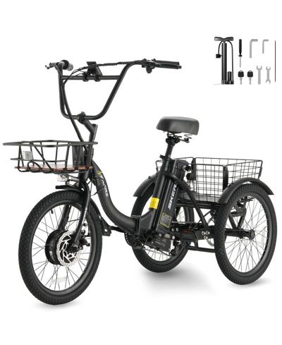 Электровелосипед Mikolo Step-Thru Folding E-Trike 500W 20" с аккумулятором и корзиной
