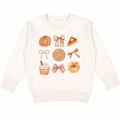 Sweet Wink Toddler Girls Thankful Cutie Thanksgiving Sweatshirt