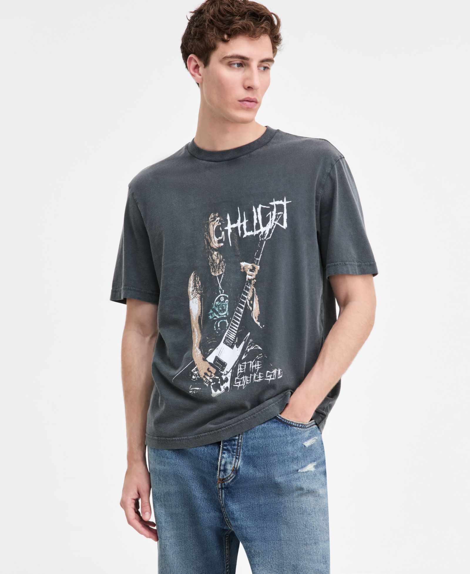 Hugo by Hugo Boss Men's Noctornix Cotton Graphic Short-Sleeve T-Shirt