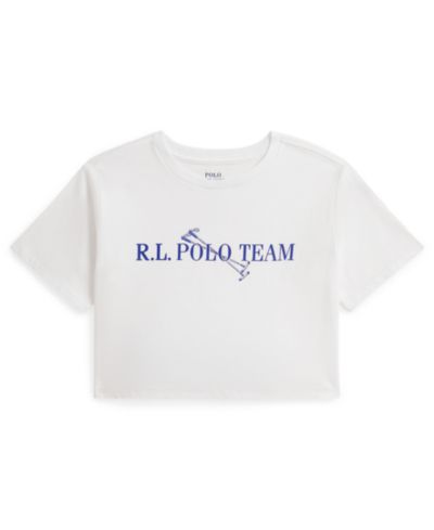 Polo Ralph Lauren футболка с графическим принтом для девочек 2T-6X