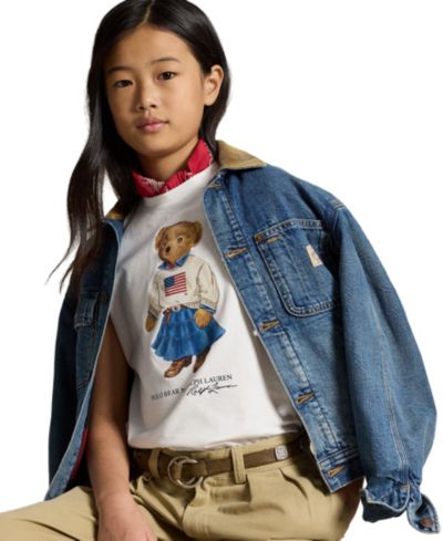 Детская футболка Polo Ralph Lauren Polo Bear с принтом 7-16