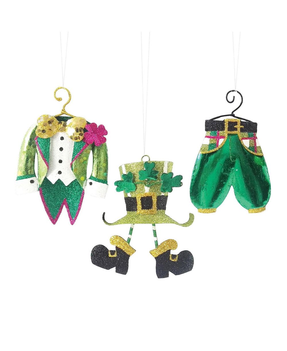 Gallerie II набор из 3 украшений на елку Leprechaun Clothes