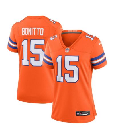 Женская игровая джерси Nike Nik Bonitto Orange Denver Broncos 2 Mile High Collection 1977 Throwback