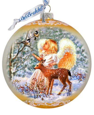 Стеклянное украшение G.DeBrekht Guardian Angel Fawn LE