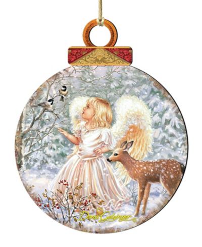 Рождественское украшение Designocracy Woodland Angel Deer