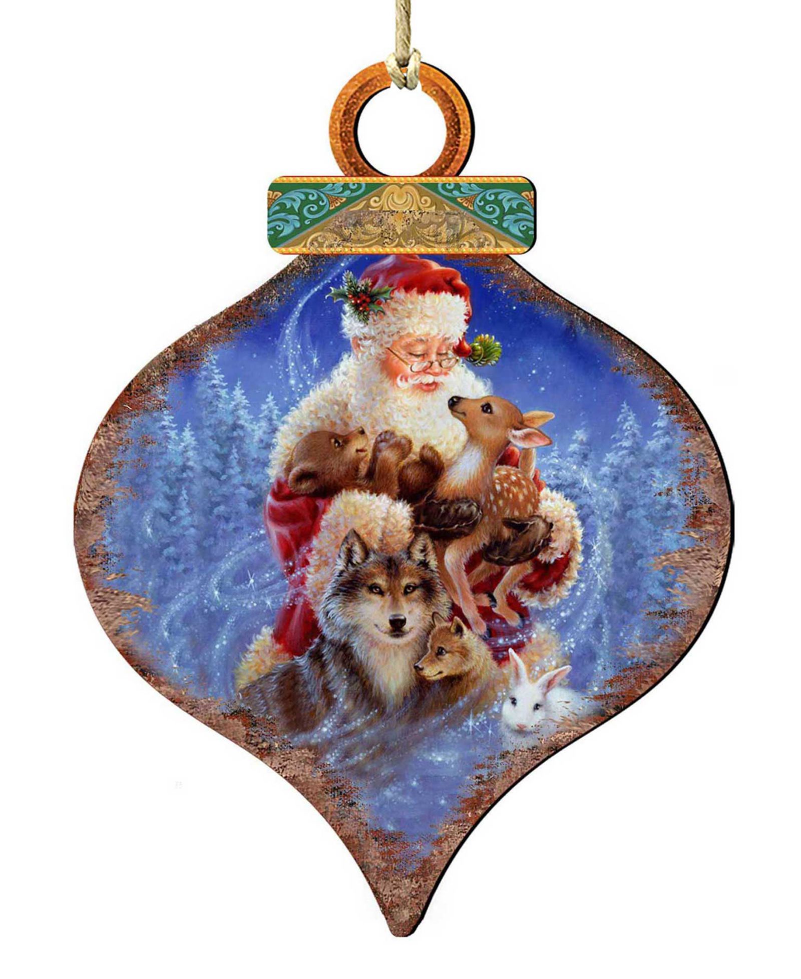 Designocracy рождественское украшение Santa Little Friends