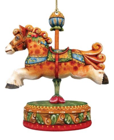 Рождественское украшение Designocracy Curly Carousel Pony