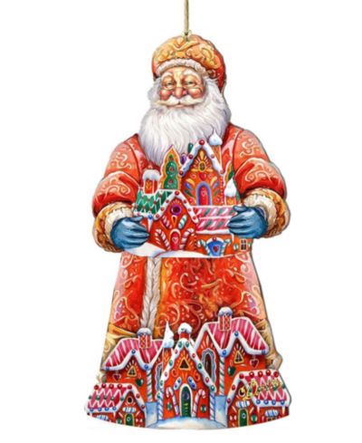 Деревянное украшение Designocracy Santa's Gingerbread House