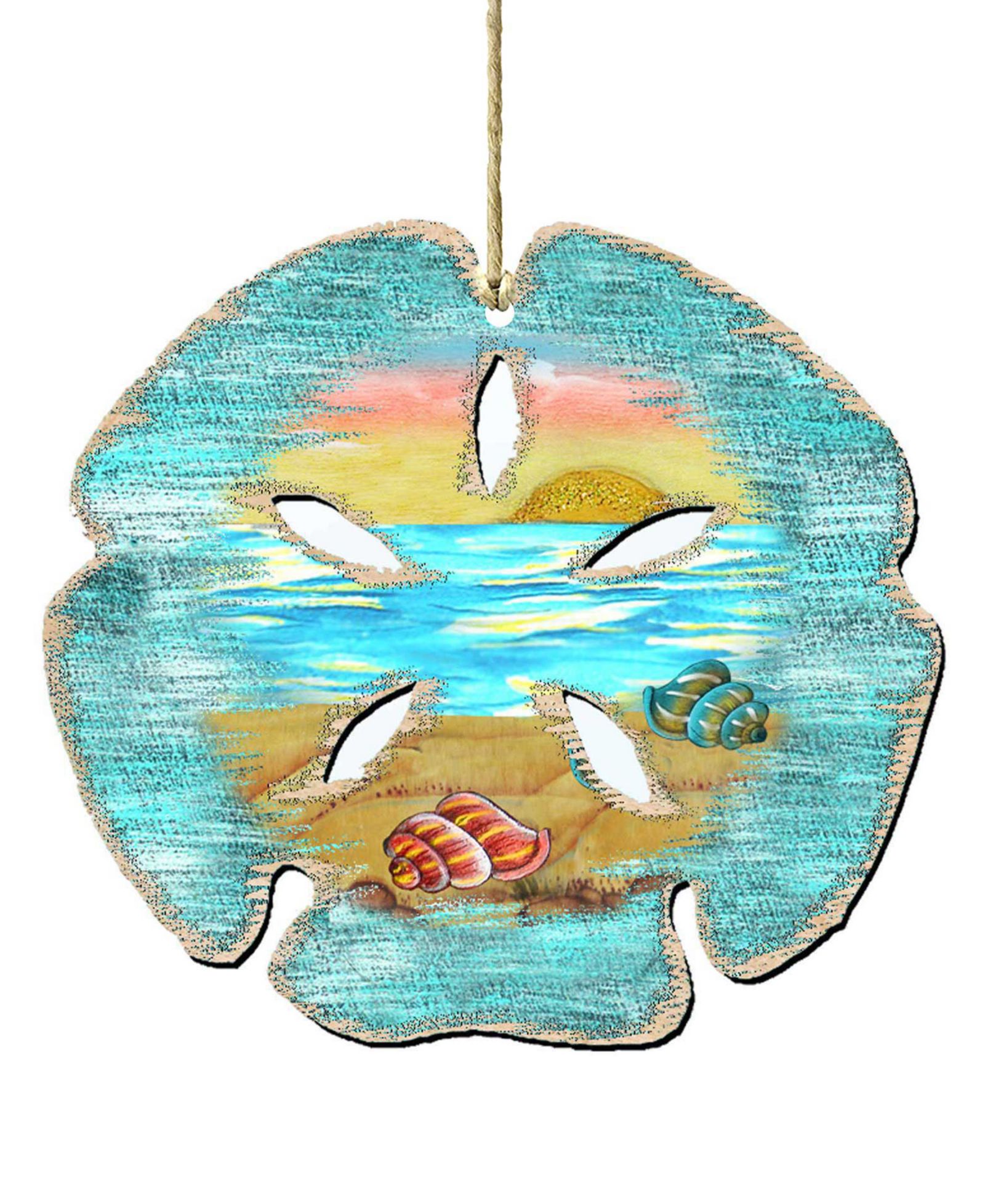 Деревянный орнамент Designocracy Sand Dollar