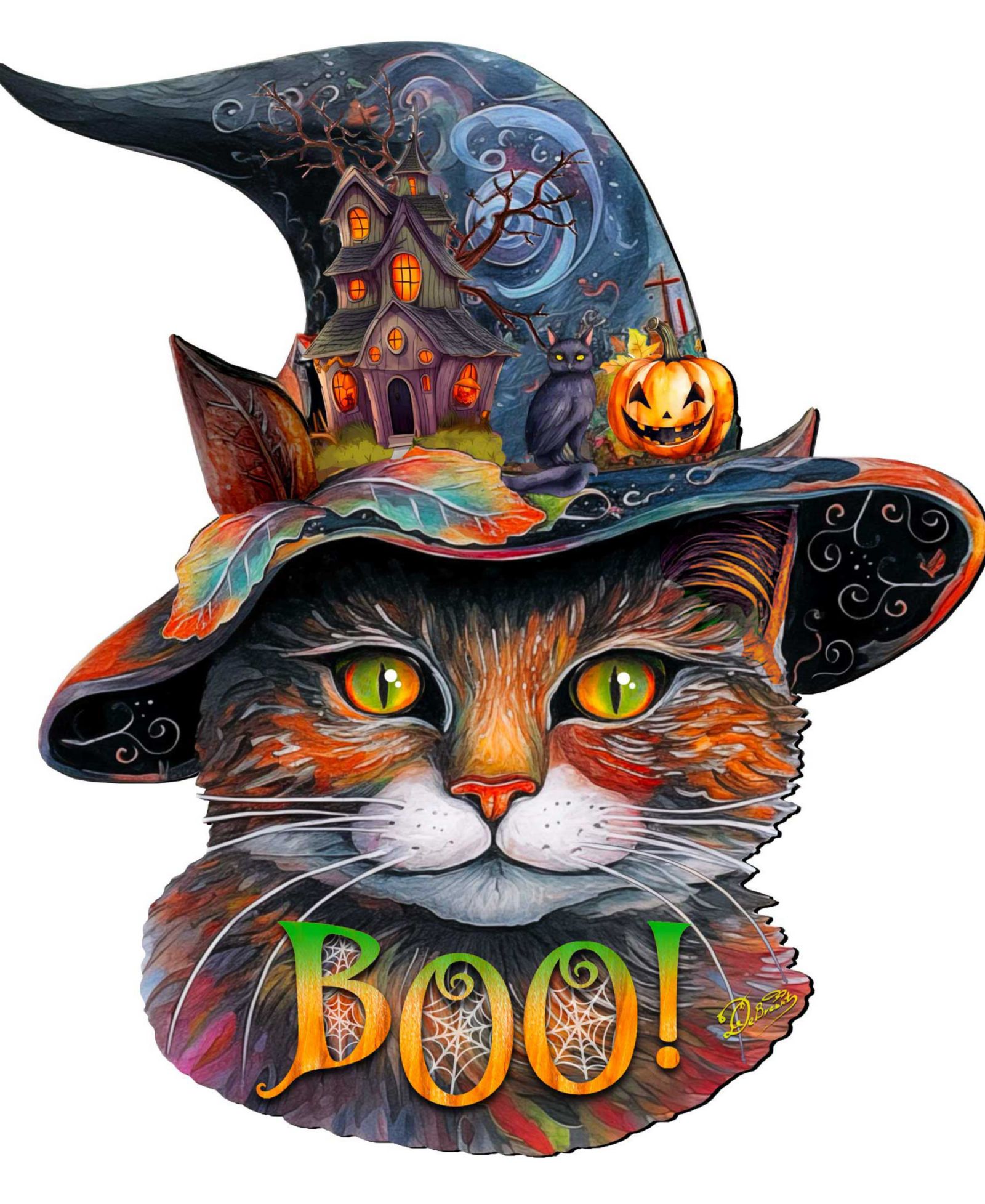 Праздничный декор для двери Designocracy Cat in a Hat