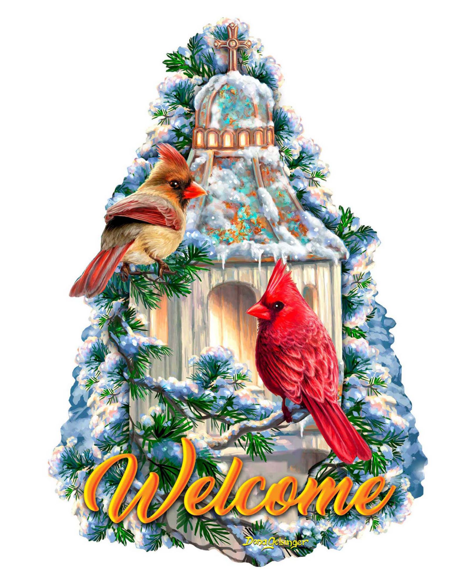 Designocracy Little Cardinal Chapel Décor by D.Gelsinger