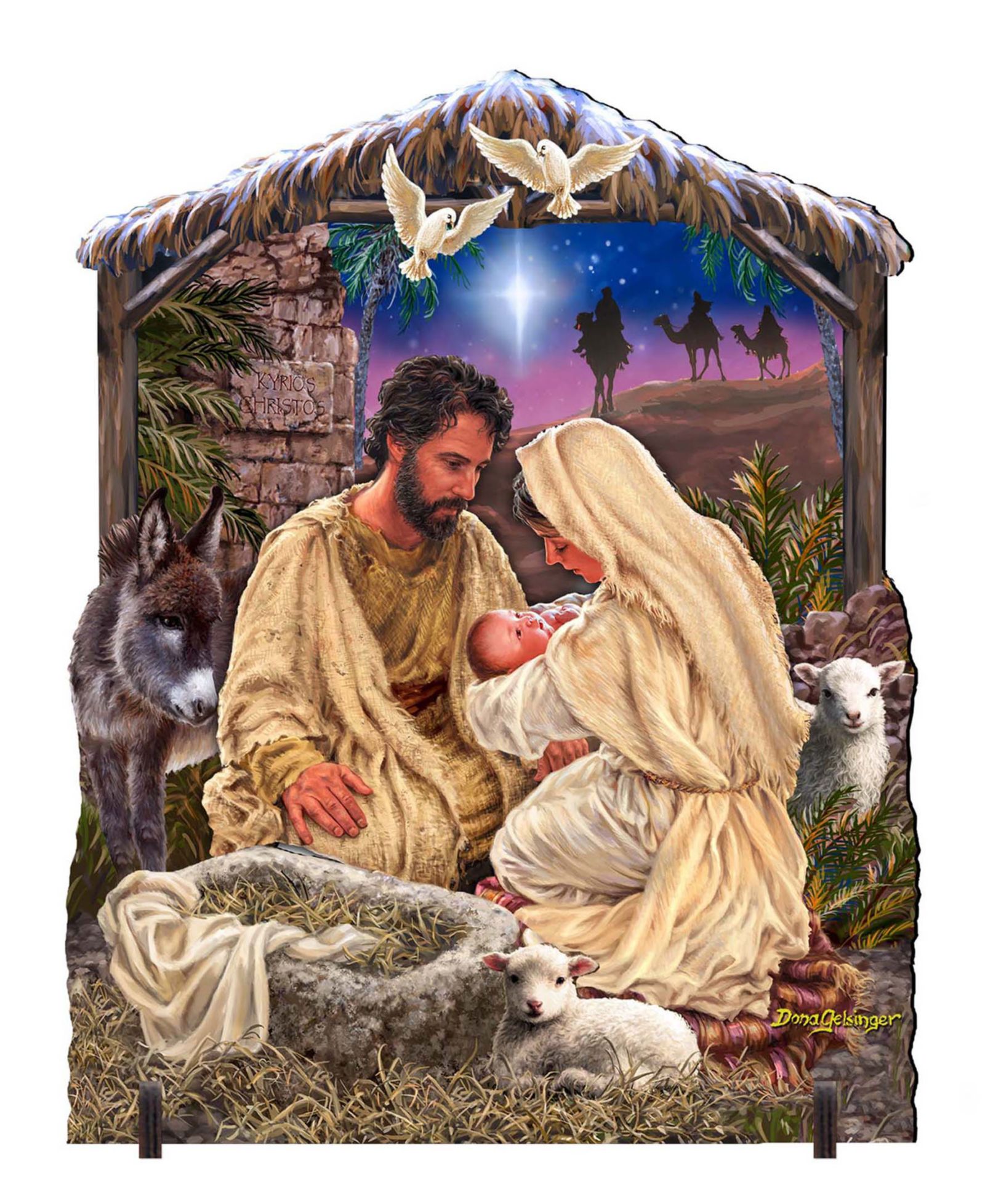 Декор для двора Designocracy Jesus Is Lord Wood Décor