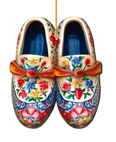 Деревянное рождественское украшение Designocracy Danish Shoes