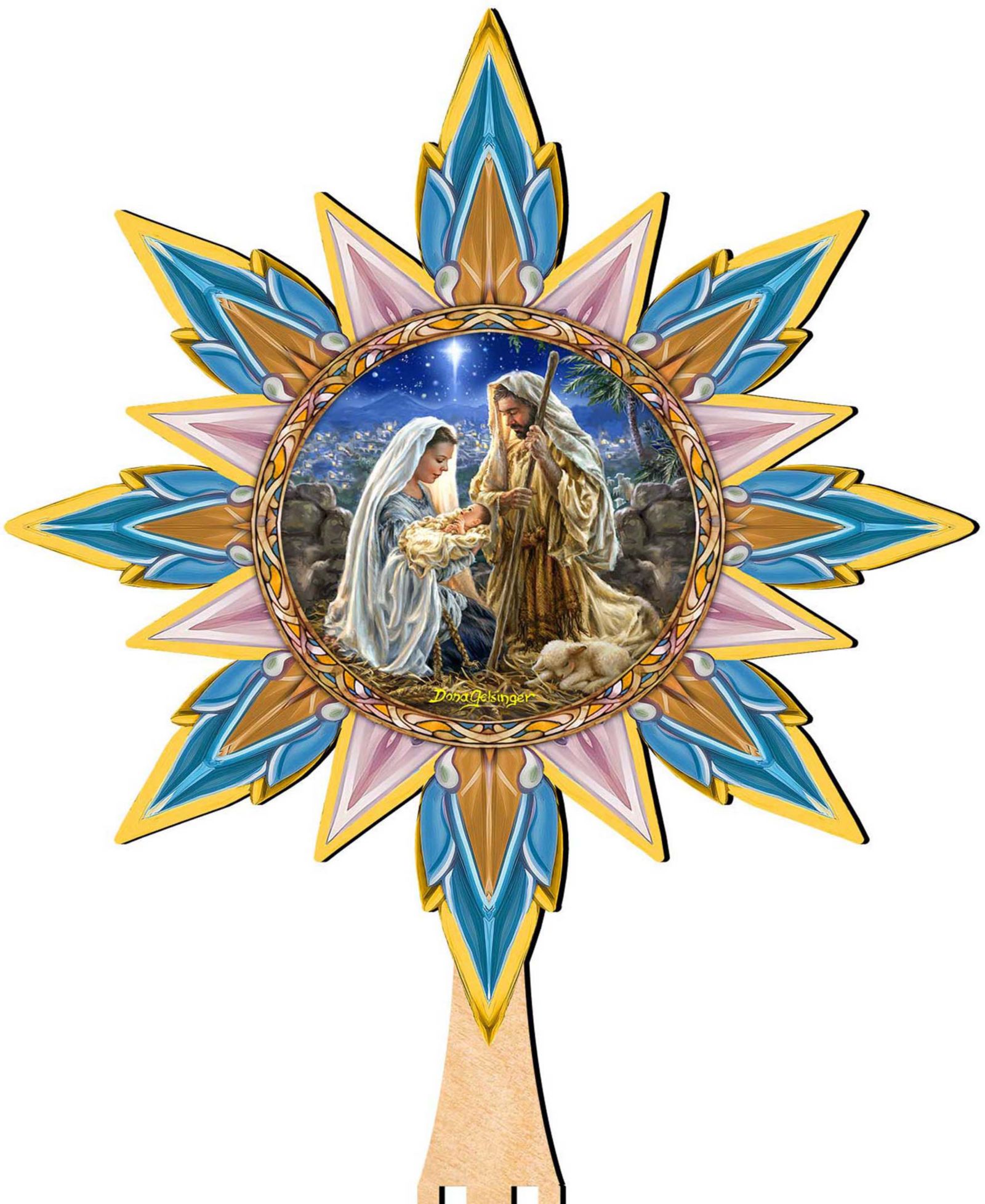 Украшение на елку Designocracy Glory to God by D.Gelsinger Tree Topper