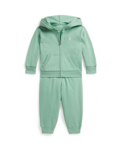 Polo Ralph Lauren Baby Boys' Full-Zip Hoodie & Pants, 2-Piece Set