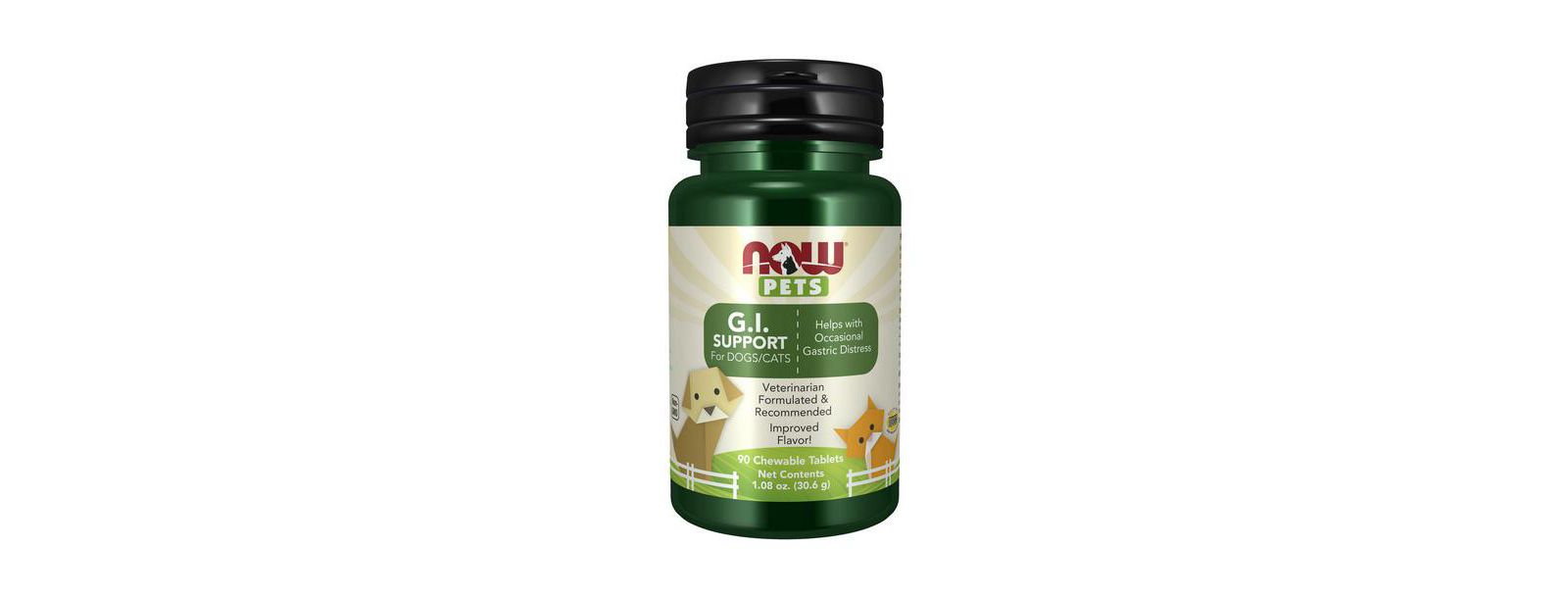 NOW Foods поддержка ЖКТ для домашних животных (пробиотик), 90 пастилок