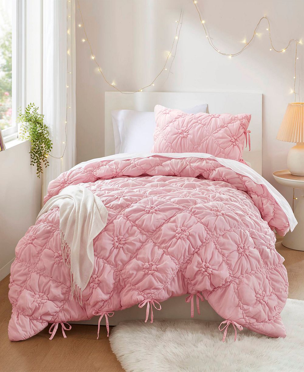Комплект из 2 предметов Intelligent Design Lily Floral Embroidery Twin