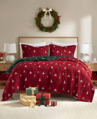 Madison Park двустороннее покрывало Winter Holiday, комплект из 3 предметов, размер King
