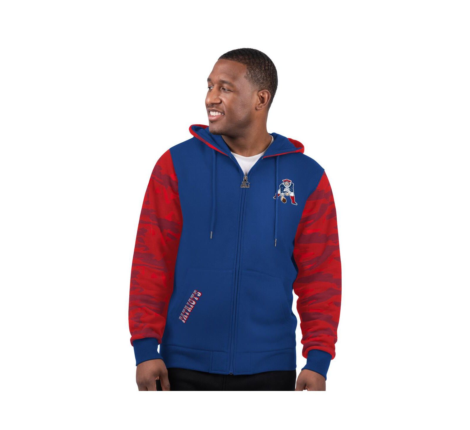 Starter Мужское худи New England Patriots Full-Zip