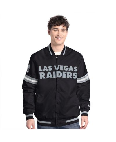 Starter Мужская куртка Varsity Scout Black Las Vegas Raiders Full-Snap