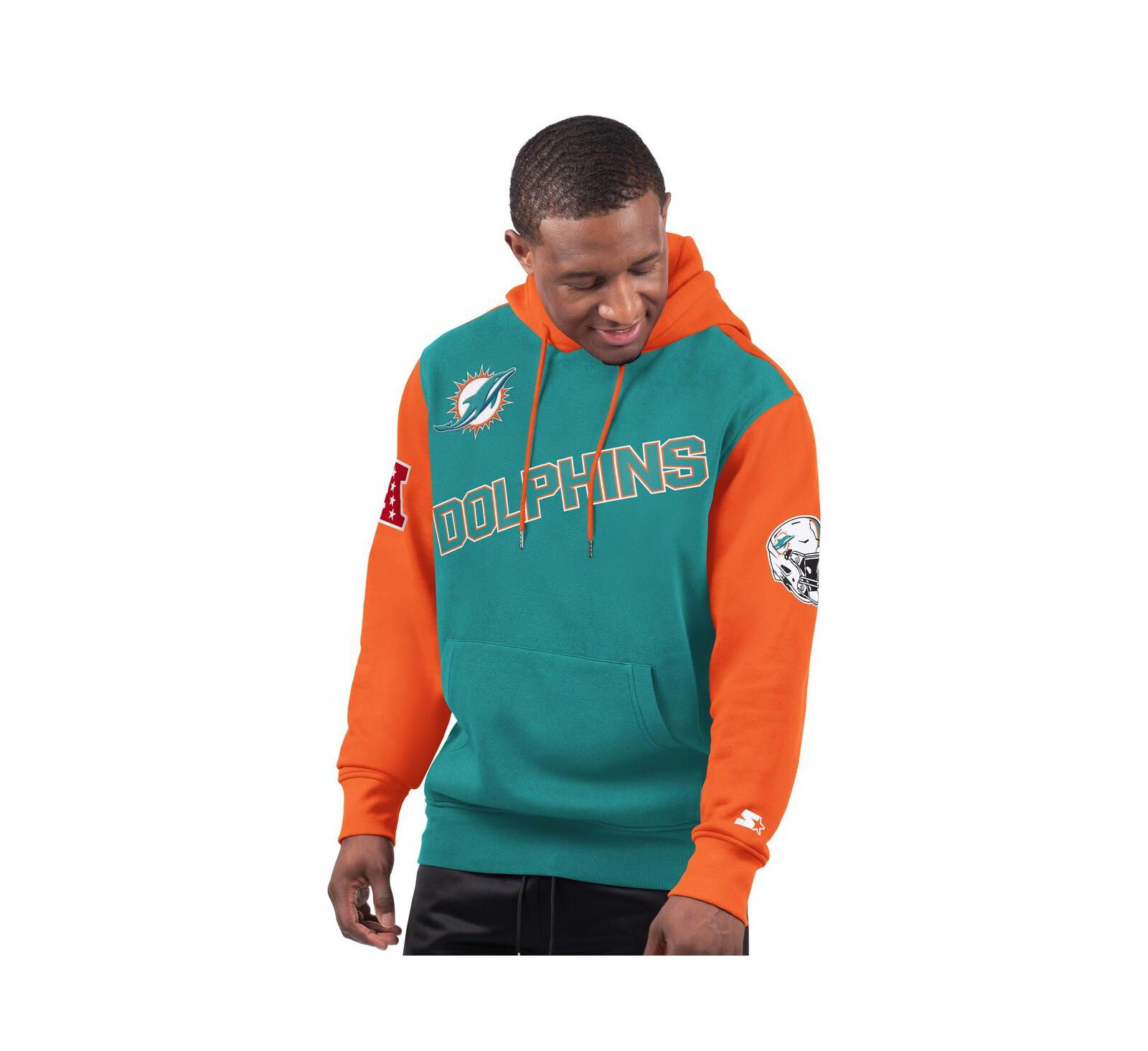 Мужское худи Starter Miami Dolphins Extreme, голубое