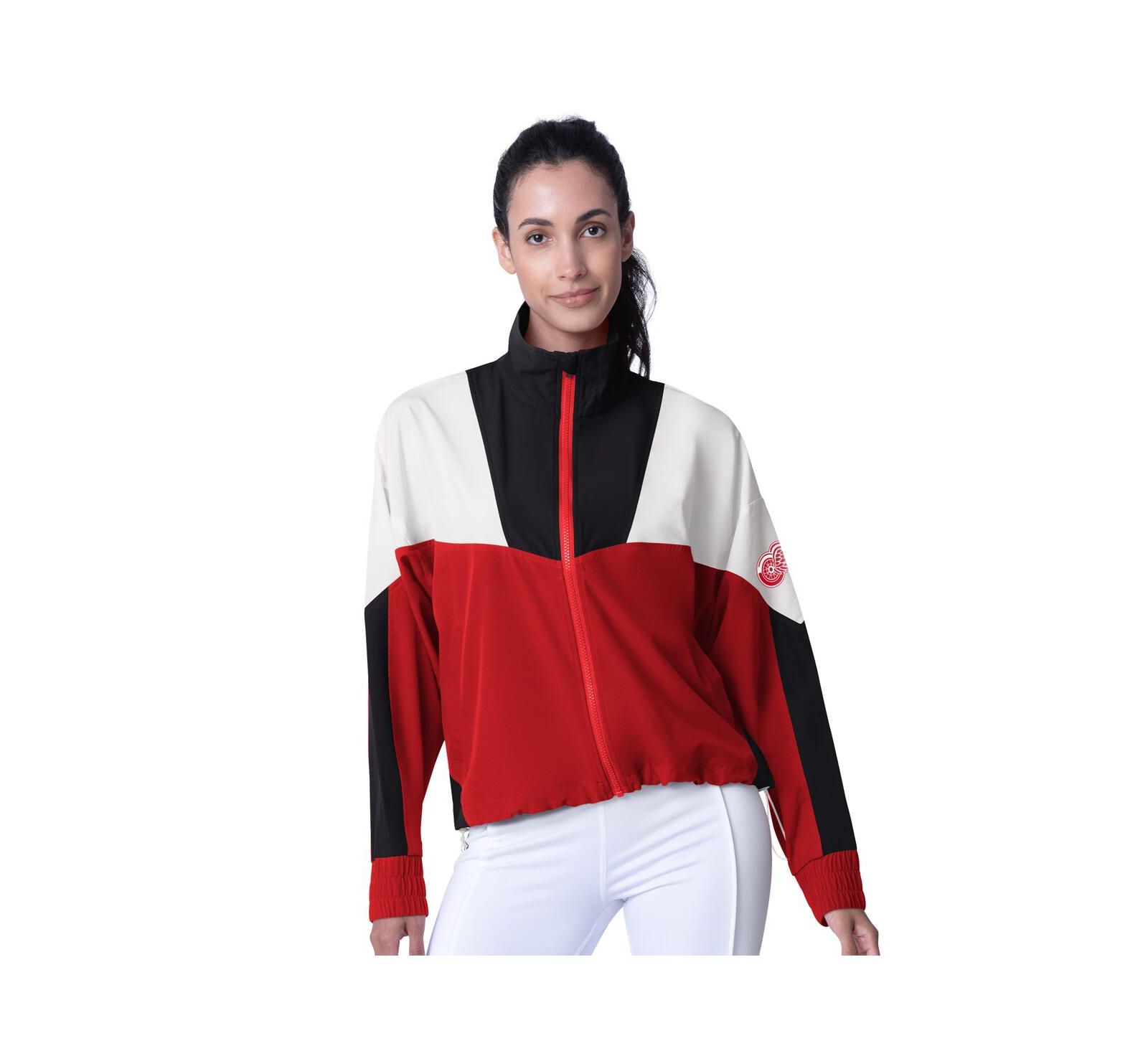 MSX by Michael Strahan Женская куртка Detroit Red Wings Tessa Full-Zip, красно-черная