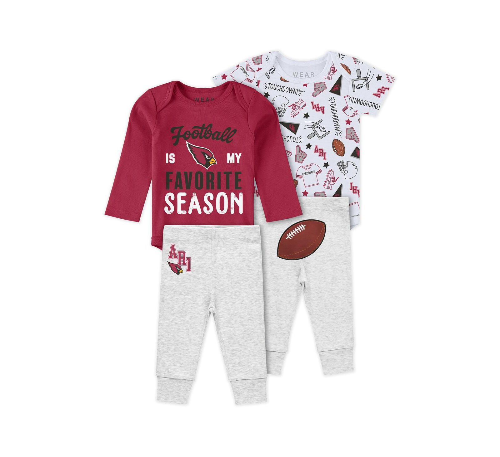 WEAR by Erin Andrews комплект боди и брюк Arizona Cardinals для детей