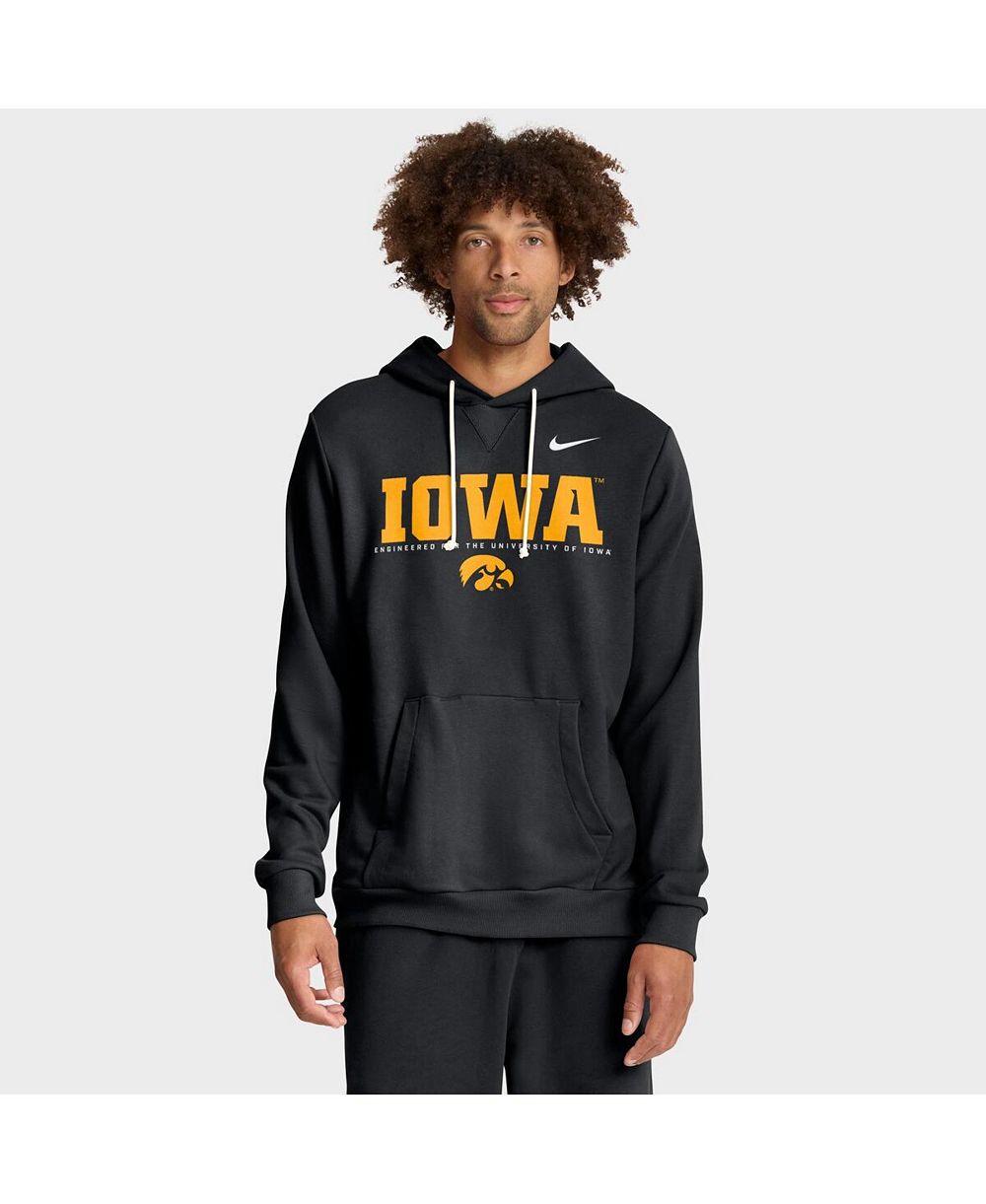 Nike Men's Black Iowa Hawkeyes 2025 Sideline Standard Issue Dri-FIT Hoodie