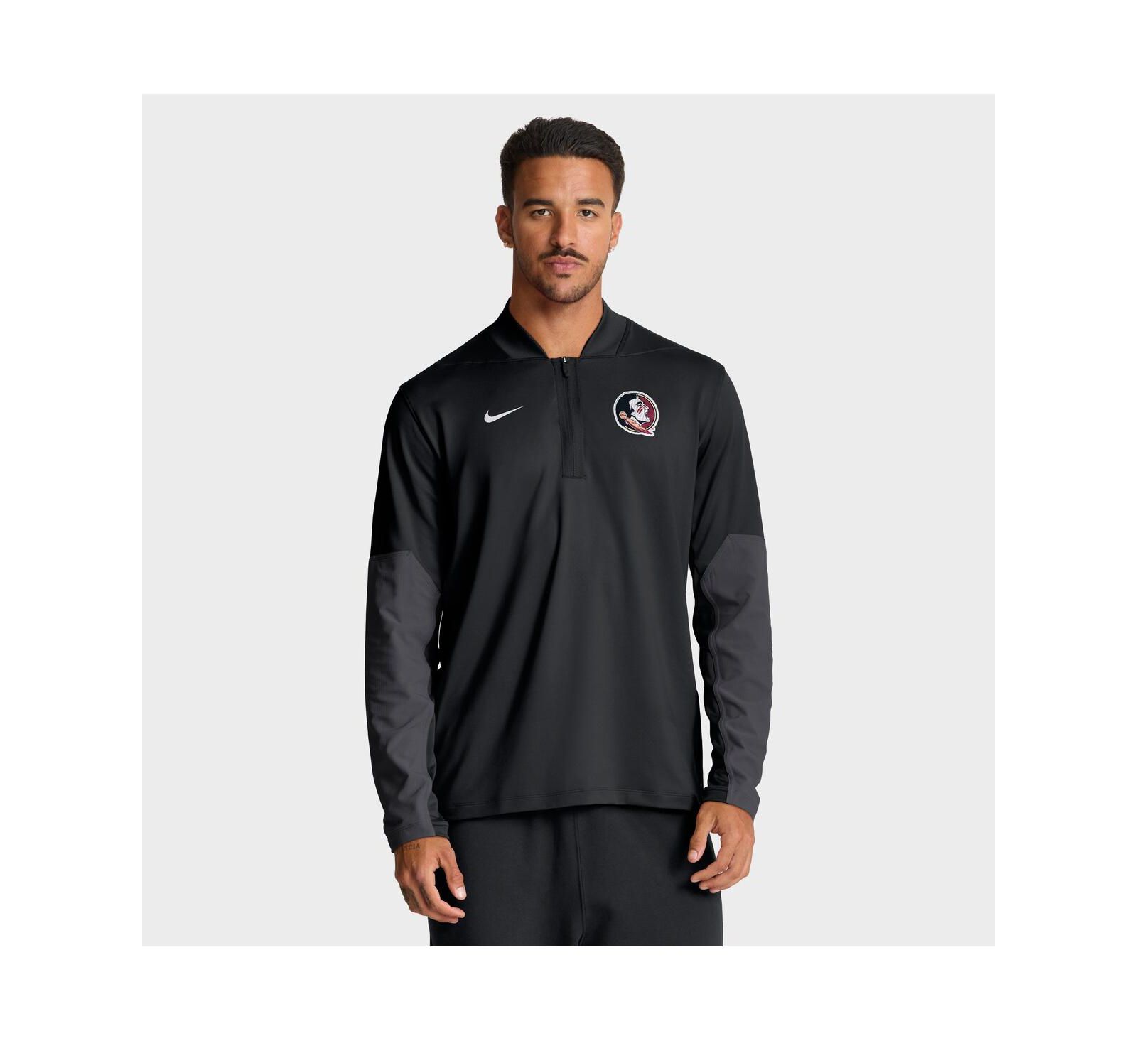 Nike Мужской худи Florida State Seminoles One Goal Performance на молнии черный
